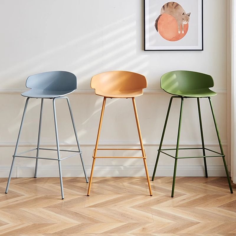 Light luxury plastic bar stools