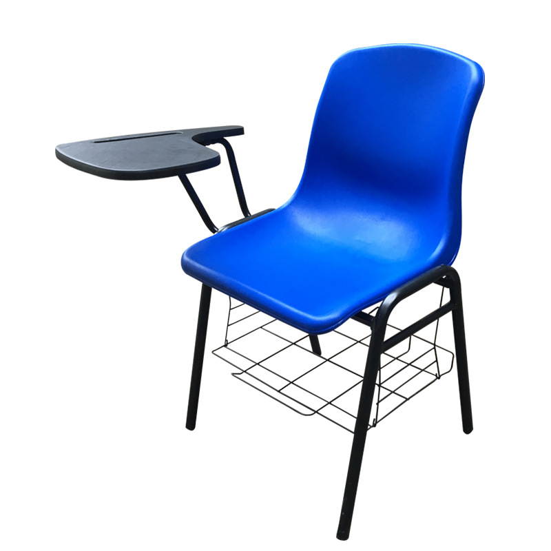 Comfortable Plastic School Arm Chair Writing Pad